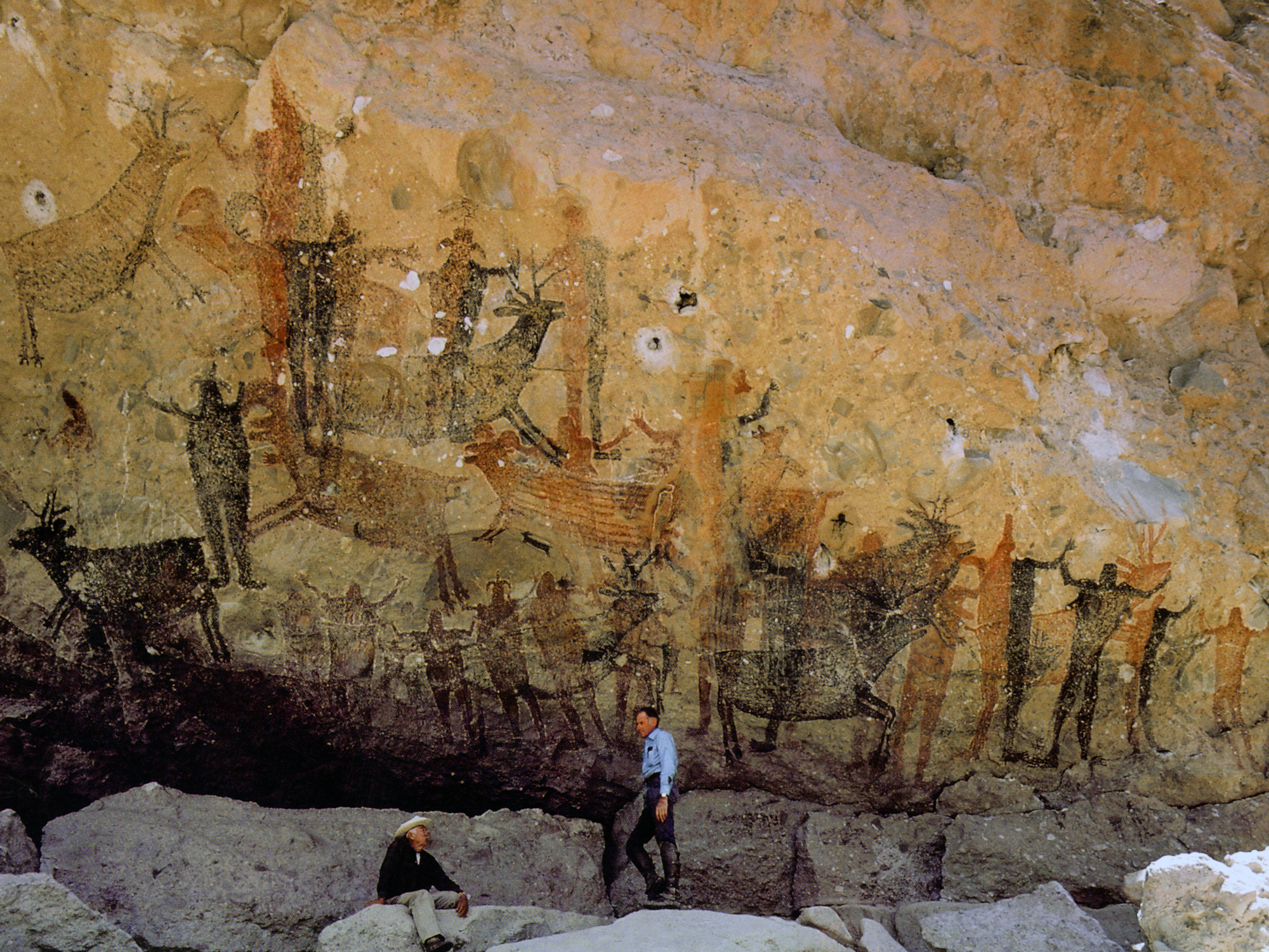 Cueva Pintada Cave Art Paintings Baja California Peninsula Mexico California