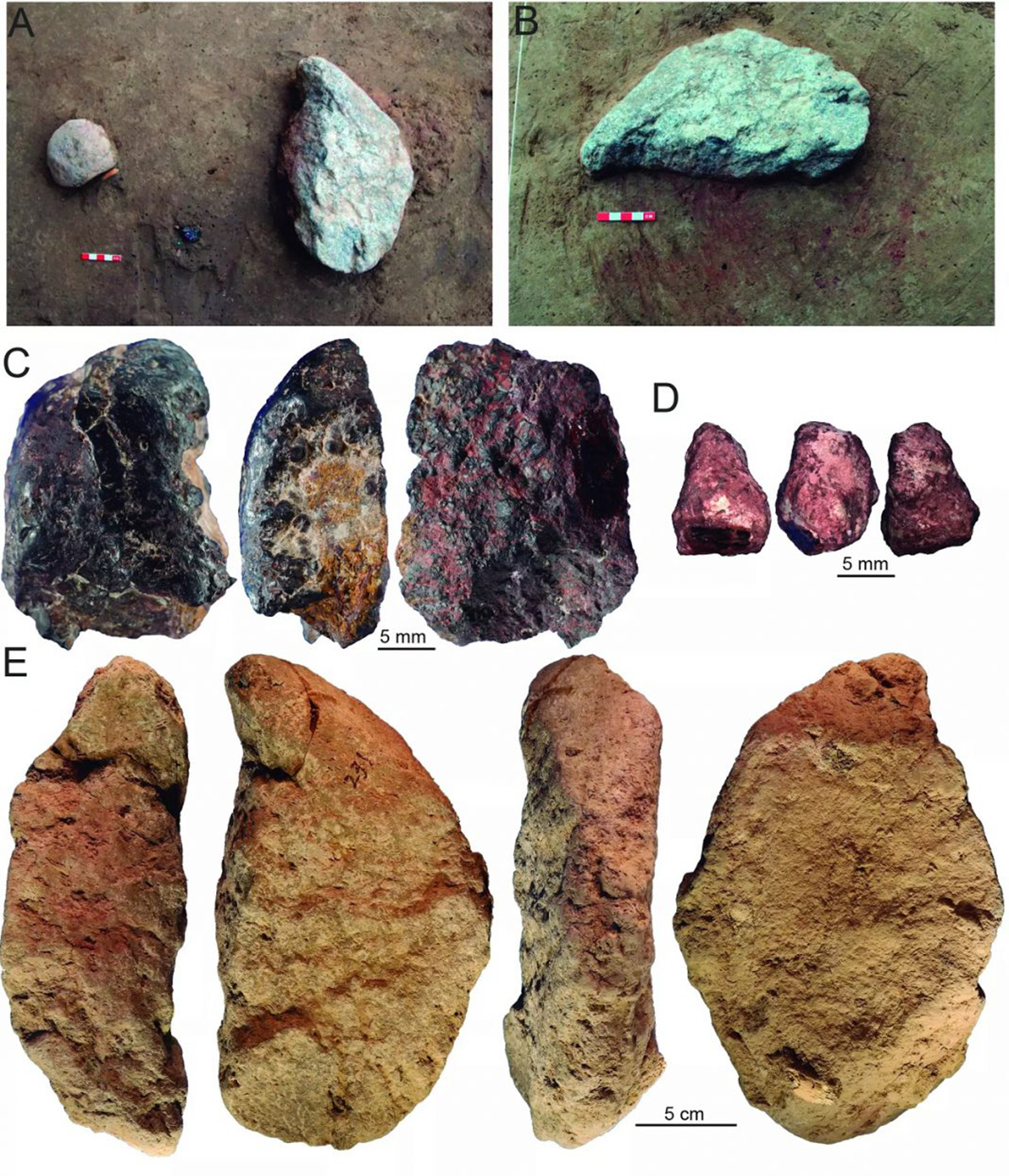 Archaeologists cultural innovations excavations China Nihewan Basin ochre stone tools