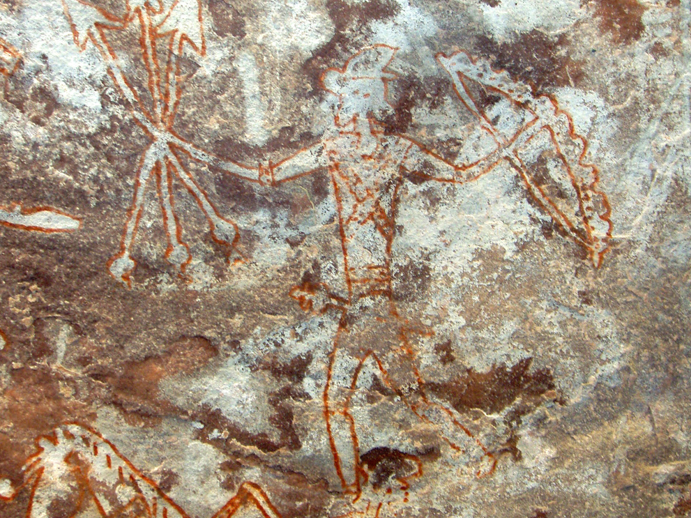 India Rock Art Cave Paintings Karabad Bradshaw Foundation