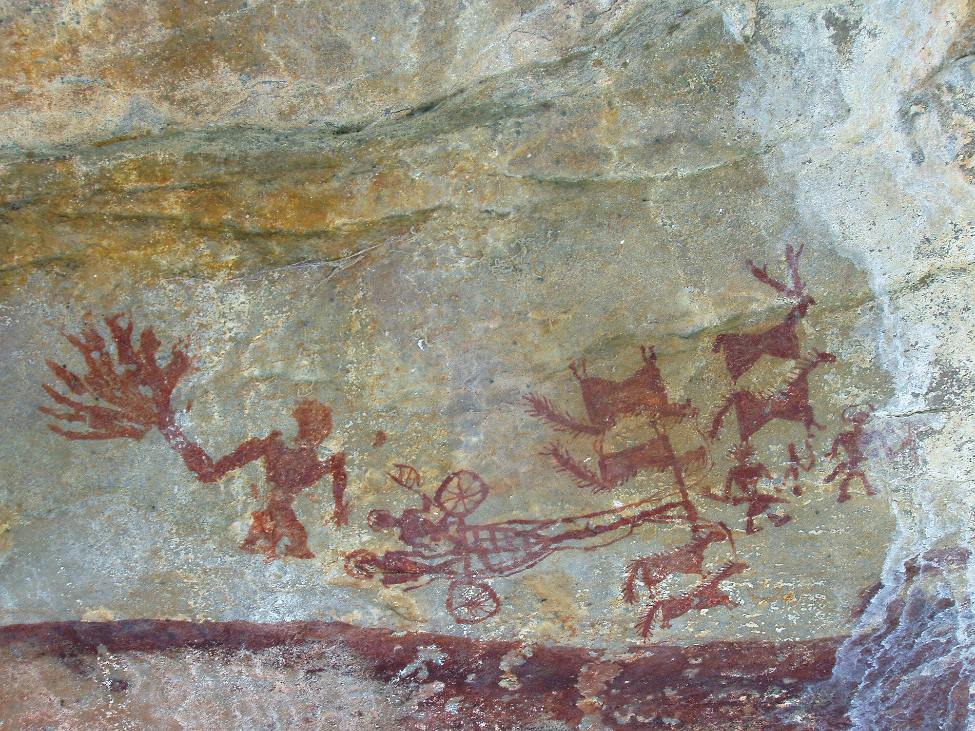 India Rock Art Cave Paintings Characteristics Chaturbhujnath Nala Bradshaw Foundation