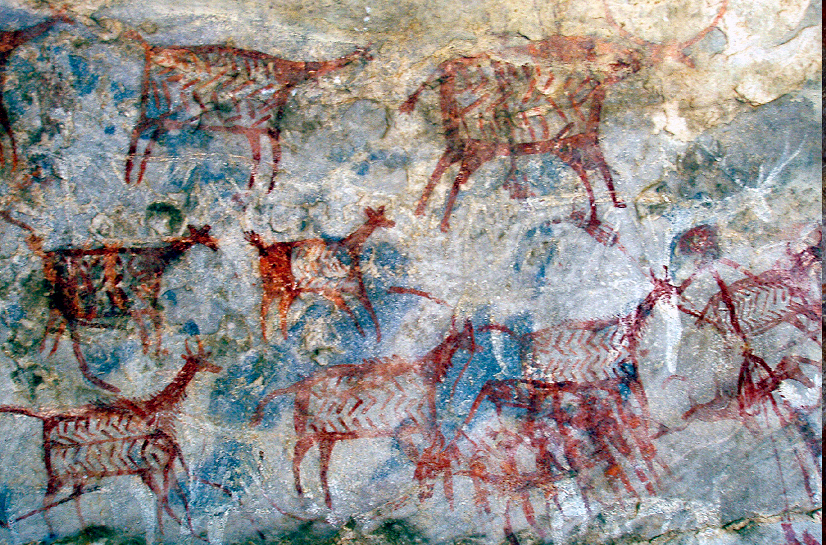 India Rock Art Cave Paintings Karabad Bradshaw Foundation