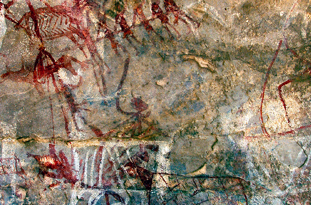 India Rock Art Cave Paintings Karabad Bradshaw Foundation