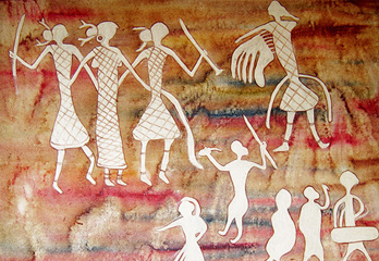 India Rock Art Paintings Contemporary Art