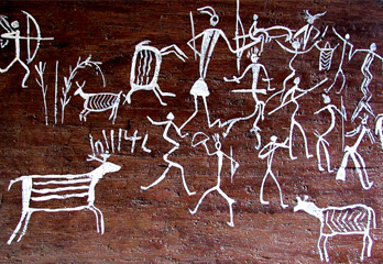 India Rock Art Paintings Contemporary Art