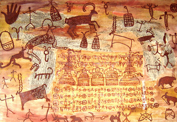 India Rock Art Paintings Contemporary Art