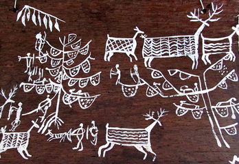 India Rock Art Paintings Contemporary Art