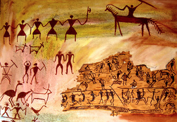 India Rock Art Paintings Contemporary Art