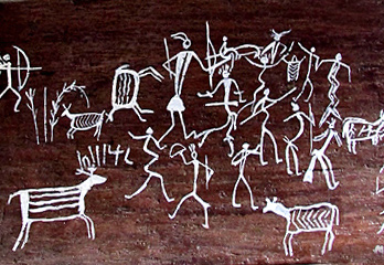 India Rock Art Paintings Contemporary Art