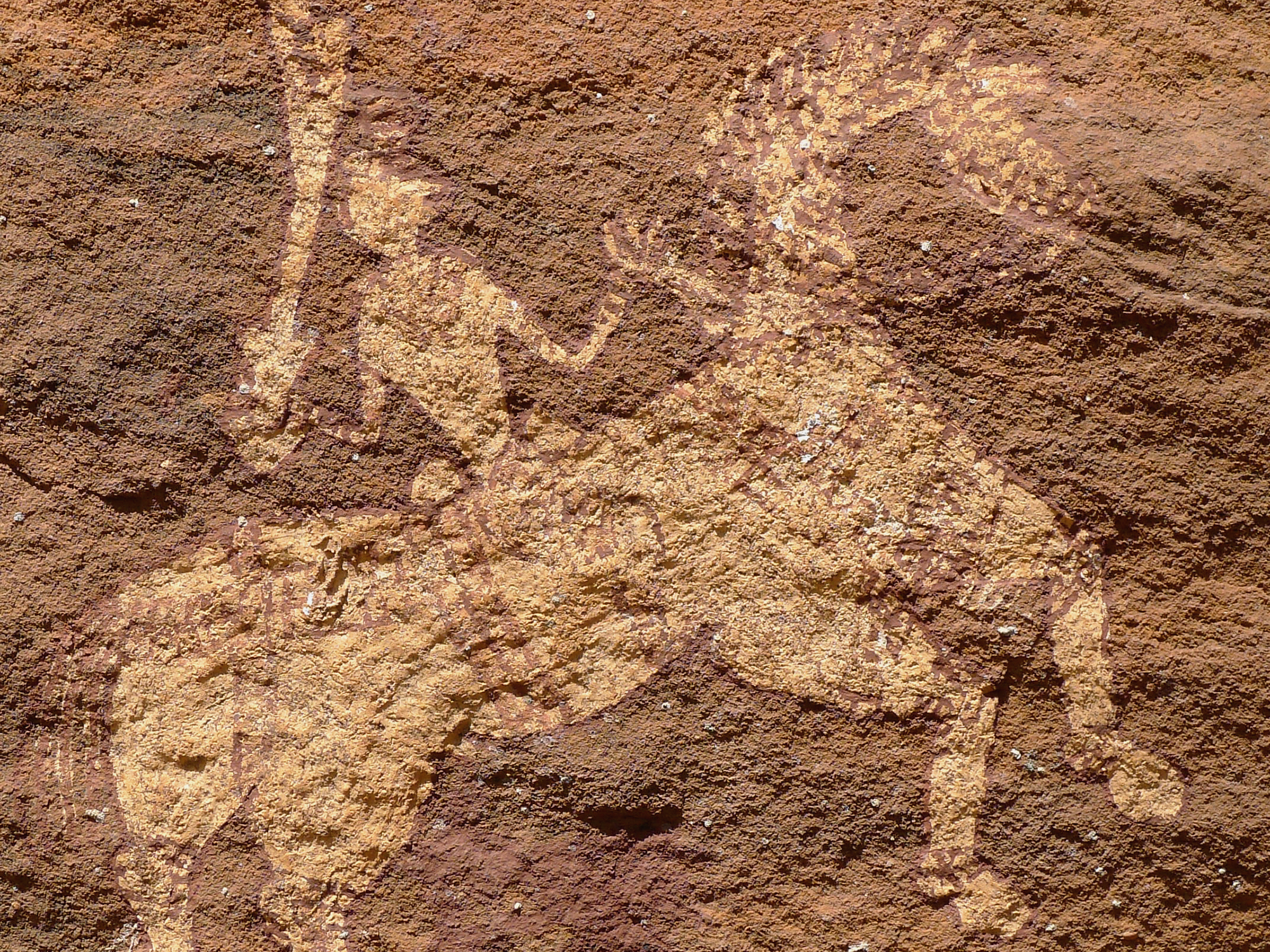 India Prehistoric Rock Art Paintings Pachmarhi Hills