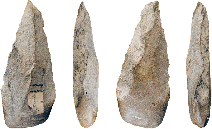 An Acheulean handaxe, Haute-Garonne France